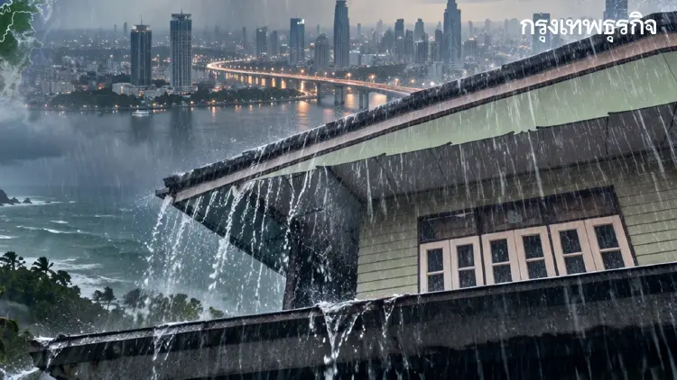 มวลอากาศเย็นปะทะความชื้น กรมอุตุฯ ฝนตกหนักภาคใต้ กทม.มีฝน 30%