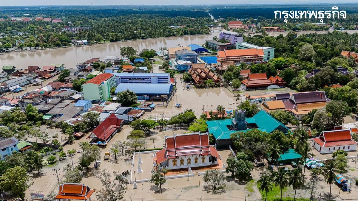 สถานการณ์น้ำท่วมสมุทรสงคราม 3 ต.ค.69 ระดมเครื่องผลักดันน้ำสู้ทะเลหนุน