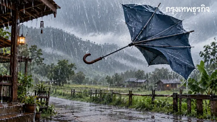 สภาพอากาศวันนี้ มวลอากาศเย็นชนลมตะวันออก 45 จว.ฝนตกหนัก รวม กทม.