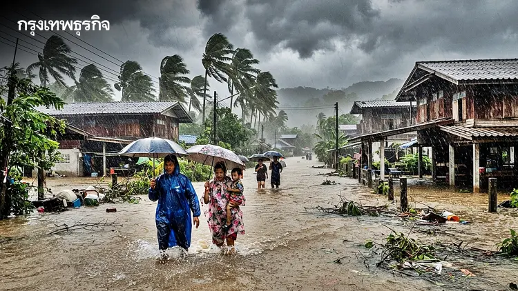 เตือน 4 จังหวัดภาคใต้ รับมือฝนตกหนัก เสี่ยงน้ำท่วมฉับพลัน น้ำป่าหลาก