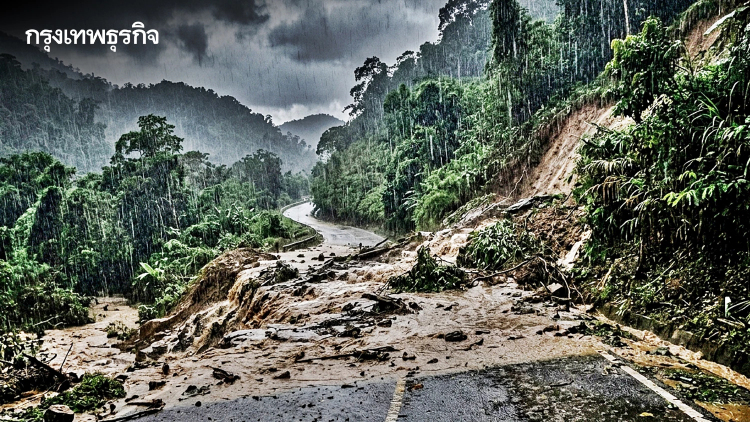 กรมอุตุฯ เตือน ฝนตกหนักรอบใหม่ ถล่มยาว 8 วัน เสี่ยงน้ำท่วม-ดินถล่ม