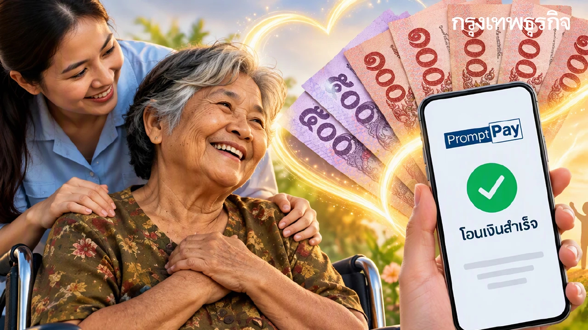 เงินเข้าแล้ว เพิ่มเงินคนพิการ เป็น 1,000 บาท ผู้มีบัตรคนจน โอนพร้อมเพย์