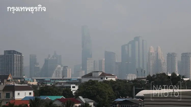 กทม. เช้านี้ฟ้ามืดครึ้ม ความชื้นพุ่ง 91% เตือนพายุฝนถล่มบ่าย 40%