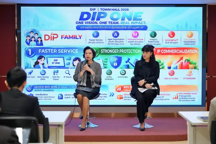 กรมทรัพย์สินทางปัญญา ชูแนวคิด “DIP One” เดินหน้า 3 ภารกิจขับเคลื่อนทรัพย์สินทางปัญญา